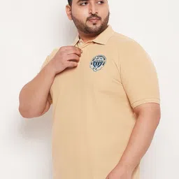 GET GOLF Men Polo Collar Applique T-shirt-image-87