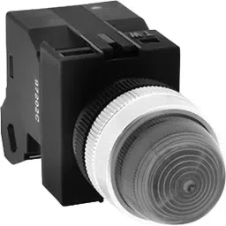 IDEC TW Series Round LED Pilot Light with 22 mm Mounting Hole Dia, APW246DG-8