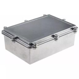 RS PRO Silver Aluminium Enclosure, IP67, Silver Lid, 262 x 182 x 90mm Model No 7683801-image-27