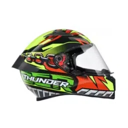 Studds N5 Black & Red Medium (570 mm) Full Face Helmet, Thunder D5 Decor-image-39