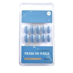 RANORE Set Of 24 Cat Eye Press On Nails - E19-28