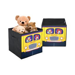 YK Black & Yellow 2 Pieces Disney Mickey Wheels Printed Multi-Utility Organisers-image-88