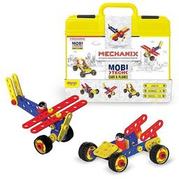 Zephyr Mechanix Mobi Tech Multimodel Making Steam Toy With Bag 14 Models Yellow - 110 Pieces-19