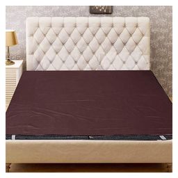 JARS Collections Waterproof  Mattress Protector Sheet for Double Size Bed Fits upto 8 Inch Mattress - Brown-image-56