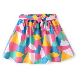 Babyhug Single Jersey Knit Mid Thigh Length Abstract Printed Skirt - Multicolour-image-35