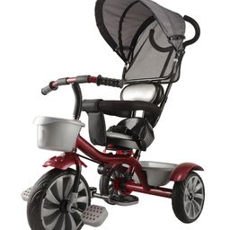 JoyRide Flyer Plus Tricycle for Kids Tricycle with Comfortable Cushion & Brakes in Wheel - Rotating Seat - Boys and Girls Age Group 2 to 5 Years Tricycle - Red-image-38