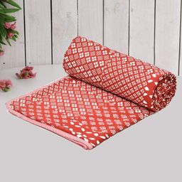 RRC Super Soft Cotton ReversibleSingle Dohar - Red-image-78