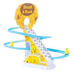 NEGOCIO 3 Duck Slide Toy Set, Funny Automatic Stair-Climbing Ducklings Cartoon Race Track Set Little Lovely Duck Slide Toy with Lights and Music - PACK OF 1 - COLOR MAY VARY-picture-10