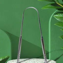 Nurpi Set Of 3 Stainless Steel Long Handle Tongue Cleaner-56