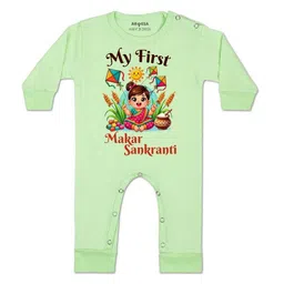 arvesa My First Makar sankranti Printed Baby Rompers-picture-20
