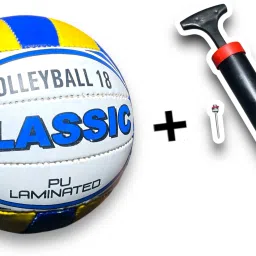 CLASSIC SUPER SOFT VOLLEYBALL WITH PUMP Volleyball - Size: 4-picture-28