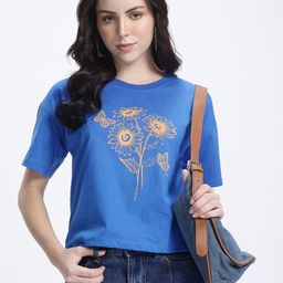 glitchez Floral Daydream Printed T-shirt-image-33