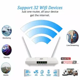 H&H Mobile Wi-Fi Router with Router, Adapter, Lan cable for Personal Computer White , DH-YTTI-QWZ4 image 3