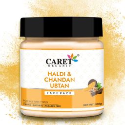 CARET ORGANIC Haldi & Chandan Face Pack For Skin Brightening - 100 g-52