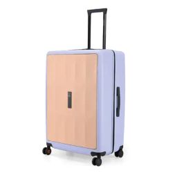 Nasher Miles Zanzibar Peach & Lavender 8 Wheels Large Hard Cabin Trolley Bag-41