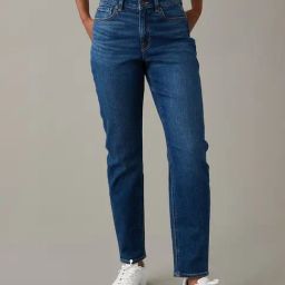 American Eagle Blue Cotton Solid Jeans-image-86