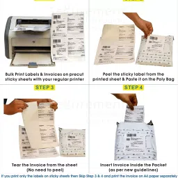 Securement Amazon Easyship Sticky Labels Matt with 4 Pre-Cut Labels Per Sheet - SP-A4-Sticky-500 image 5