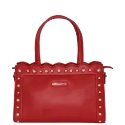 BELLADAMA Rosa Maria Red Embellished Medium Handbag-picture-0