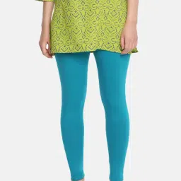 Dollar Missy Blue Cotton Leggings-image-57