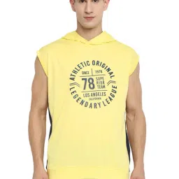 OFF LIMITS Yellow Hooded T-Shirt-image-38