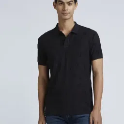 Pepe Jeans Black Cotton Regular Fit Embroidered Polo T-Shirt-picture-14