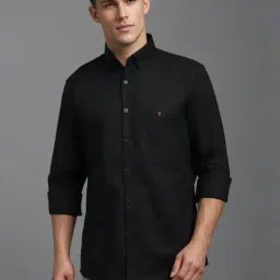Louis Philippe Black Cotton Slim Fit Shirt-picture-43