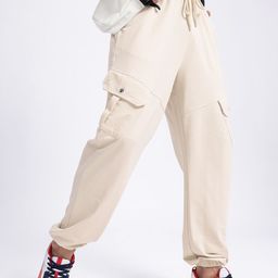 glitchez Men Shooting Comfort Mid-Rise Relaxed Fit Cargo-Style Joggers-image-55