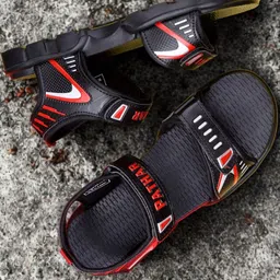 PATHAR Men Velcro Sports Sandals-image-64