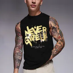 Rigo Black Blended Printed Vest-image-92