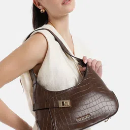 Van Heusen Textured Structured Shoulder Bag image 3