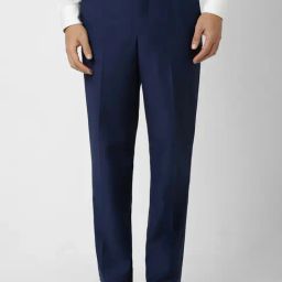 Van Heusen Navy Slim Fit Trousers-picture-36