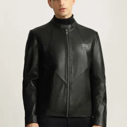 Iconic Black Regular Fit Jacket-picture-21
