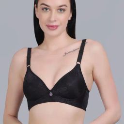 mod & shy Black Self Pattern T-Shirt Bra-picture-25