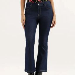 United Colors of Benetton Navy High Rise Jeans-image-65