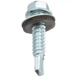 MITBIT Hex Head Self Drilling Screw With Washer Silver 5.5 mm Dia & 55 mm Length (Pack of 40 Box)-image-82