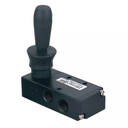 RS PRO Manual 5/3 Pneumatic Manual Control Valve H Series, G 1/4, 1/4in Model No 2351155-21