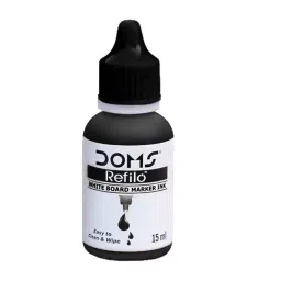 Doms Refilo 15 ml Black White Board Marker Ink-image-7