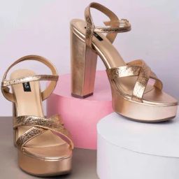 Inc.5 Women's Gold Ankle Strap Sandals-image-66