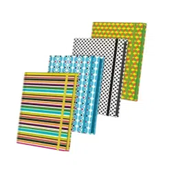 Youva Color Edge Case Bound Book A5 (14.8 cm x 21 cm) 192 Pages, (Pack of 4)-26