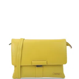 Metro PU Oversized Structured Sling Bag with Cut Work image 3