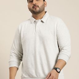 Sztori Men Plus Size Solid Sweatshirt-picture-12