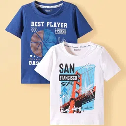 Honeyhap Boys 2 Printed Applique T-shirt-image-99