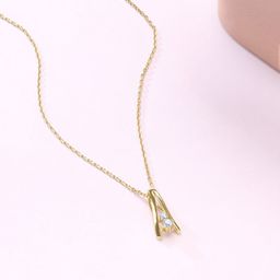 Mia by Tanishq 14KT Sassy Beam Pendant Diamond - 0.063 ct-picture-14