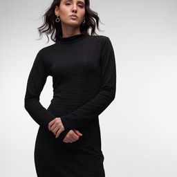 French Connection Turtle Neck Bodycon Maxi Dress-image-89
