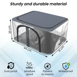 Kuber Industries Grey Set of 1 Regular Drawer Organiser Organisers image 5