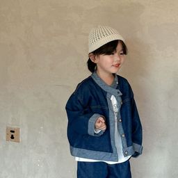 LULU & SKY Unisex Kids without Crop Tailored Jacket with Patchwork image 5