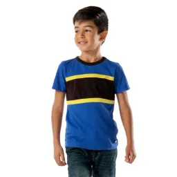 Cherry Crumble By Nitt Hyman Kids Blue Striped T-Shirt-image-63