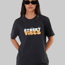 Underrated Club Women Printed Bio Finish Cut Outs T-shirt-picture-1