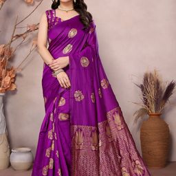 DIVASTRI Women Purple Sarees-picture-35