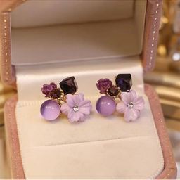 kazare Gold Plated Contemporary Drop Earrings-33